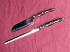🔥🔪 Lot 2 CUTCO Knives Knife Set 2124 KQ Petite Slicer 2166 KR Petite Santoku — photo 1