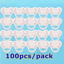 100PC White Reborns Magnetic Pacifiers Lifelike Reborn Baby Dolls Accessory Gift
