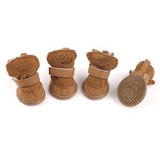 Dog Shoes with Hook Loop Closure Booties Pet Dog Chihuahua Shoes Boots 4Pcs ...
