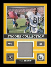 2022 Encased: #EC-7 Tim Brown Yellow Encore Collection Relic /25 EX-EXMINT