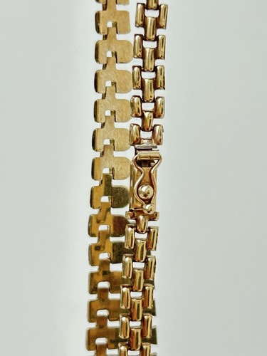 Vintage 9 kt Gelbgold Fransen Halsband Halskette - Bild 4 von 7