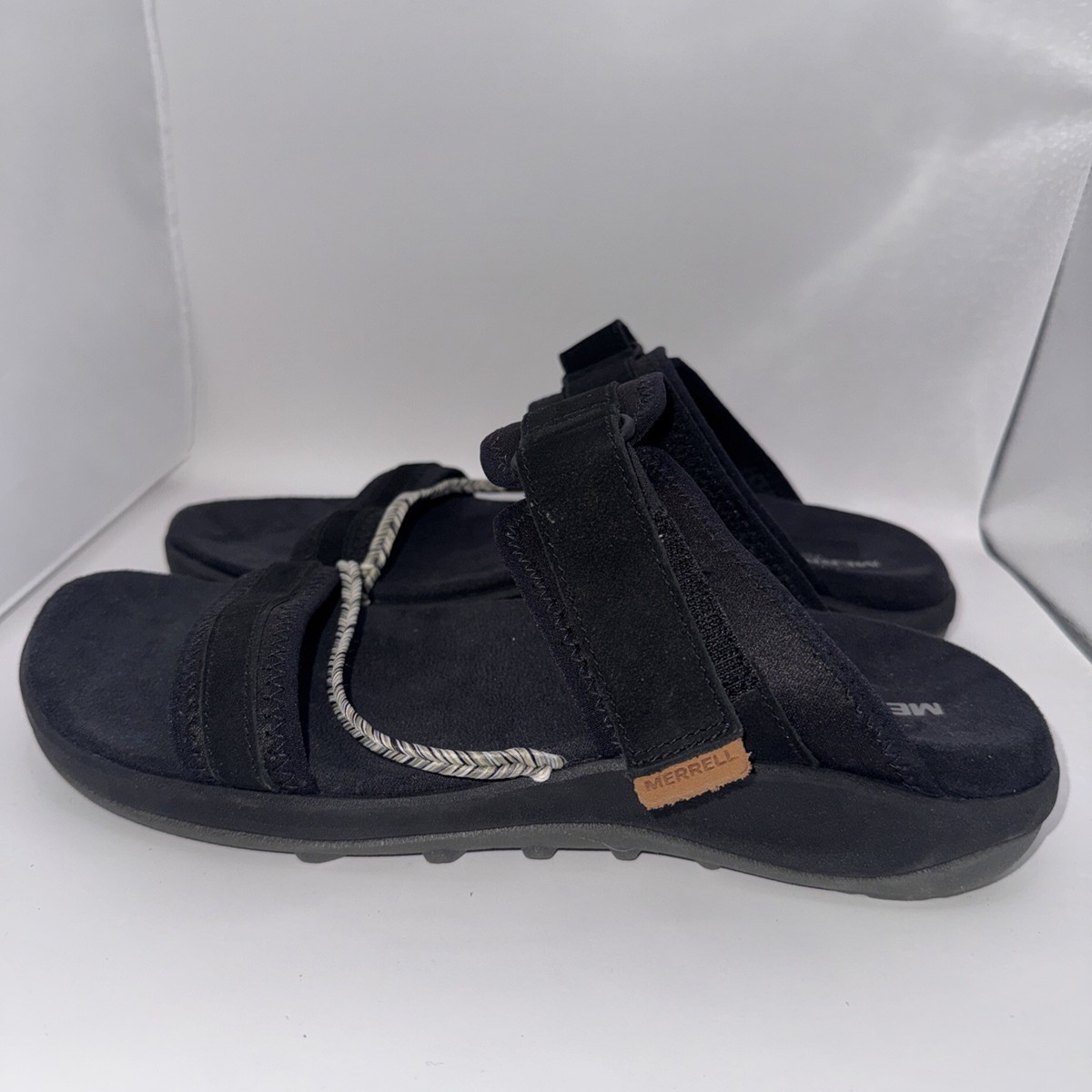 Merrell Terran 4 Slides Sandals Women Size 9 Shoes Black 