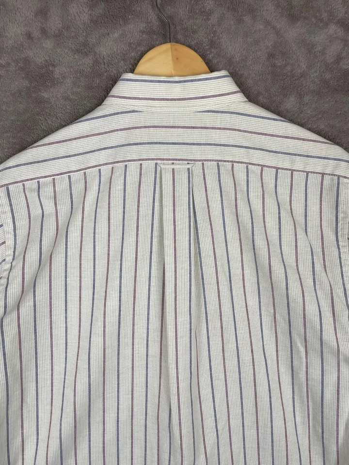 Barrington Off White Plaid Button Down Shirt Long Sleeve Mens 15 1/2 32/33 - Image 4 of 4