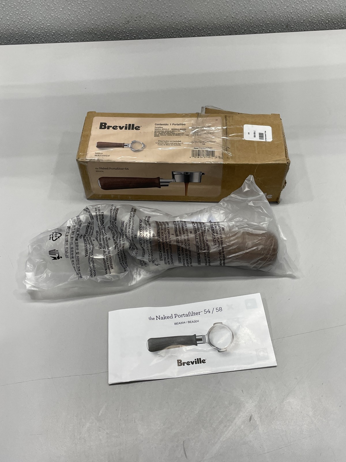 Breville Craft Collection Walnut Naked 54mm Portafilter