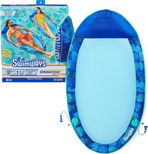 Swimways Elite Spring Float Hammock Pool Lounger Inflatable Pool Floats Adult