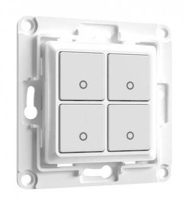 Shelly Wall Switch, 4-fach, weiß