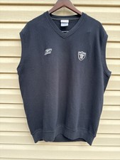 VTG Oakland Raiders Sweater Vest XL Reebok Las Vegas Y2K Coach Madden Al Davis
