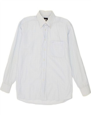 ROCCOBAROCCO Herren Hemd Größe 15 3/4 40 mittelblau kariert BW91