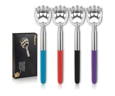 New 4Pack Metal Back Scratcher Back Extendable Massager Bear Claw Telescopic