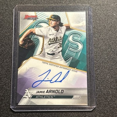 Jamie Arnold 2025 Bowman's Best  Auto Athletics Prospect B25-JA