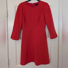 J.CREW Dress Womens 2 Pink Bell Sleeve Aline Dress