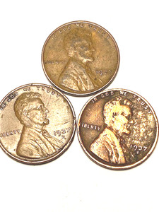 1937 P,D and S Lincoln Wheat Cents Nice Condition 001