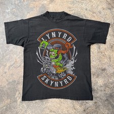 Rare Lynyrd Skynyrd Hot Rod Monster Unisex Black T-Shirt, Size S-5XL