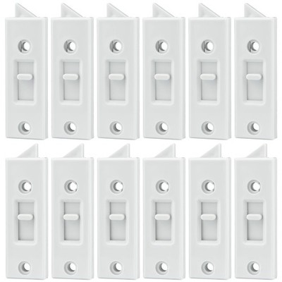 12 Pcs Window Latch Locks Spring Loaded Tilt 12 PCS, White 