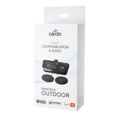 Cardo Packtalk Outdoor JBL Helmet Communication Intercom System - Single Unit