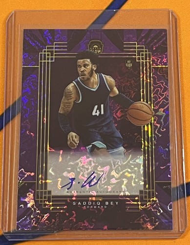Sadiq Bey Auto 1/1 1of1 Super Glow 1st Ever Basketball NBA