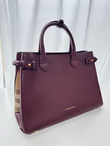 Burberry Mahogany Red 2Way Bag Women Bag Original Collection Accessory Italy