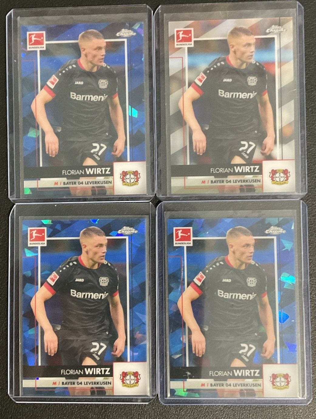 2020 Topps Chrome Sapphire Bundesliga Florian Wirtz Rookie RC #64 Liverpool view 2