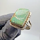 Vintage Native American Turquoise Ring Sterling Silver 925 Size 6