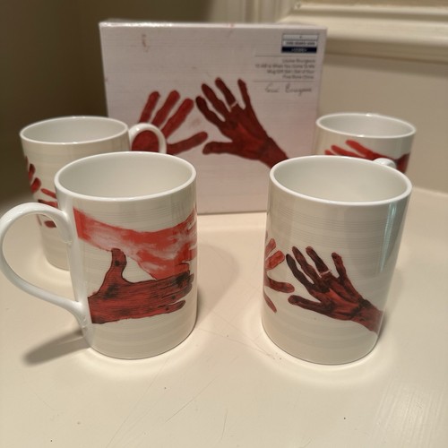 Louise Bourgeois “10 AM When You Come To Me” Taza Set de Regalo (4) Nuevo en Caja China Fina - Imagen 1 de 12