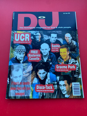 DJ magazine December 1992 UCR Sasha clubscene techno house