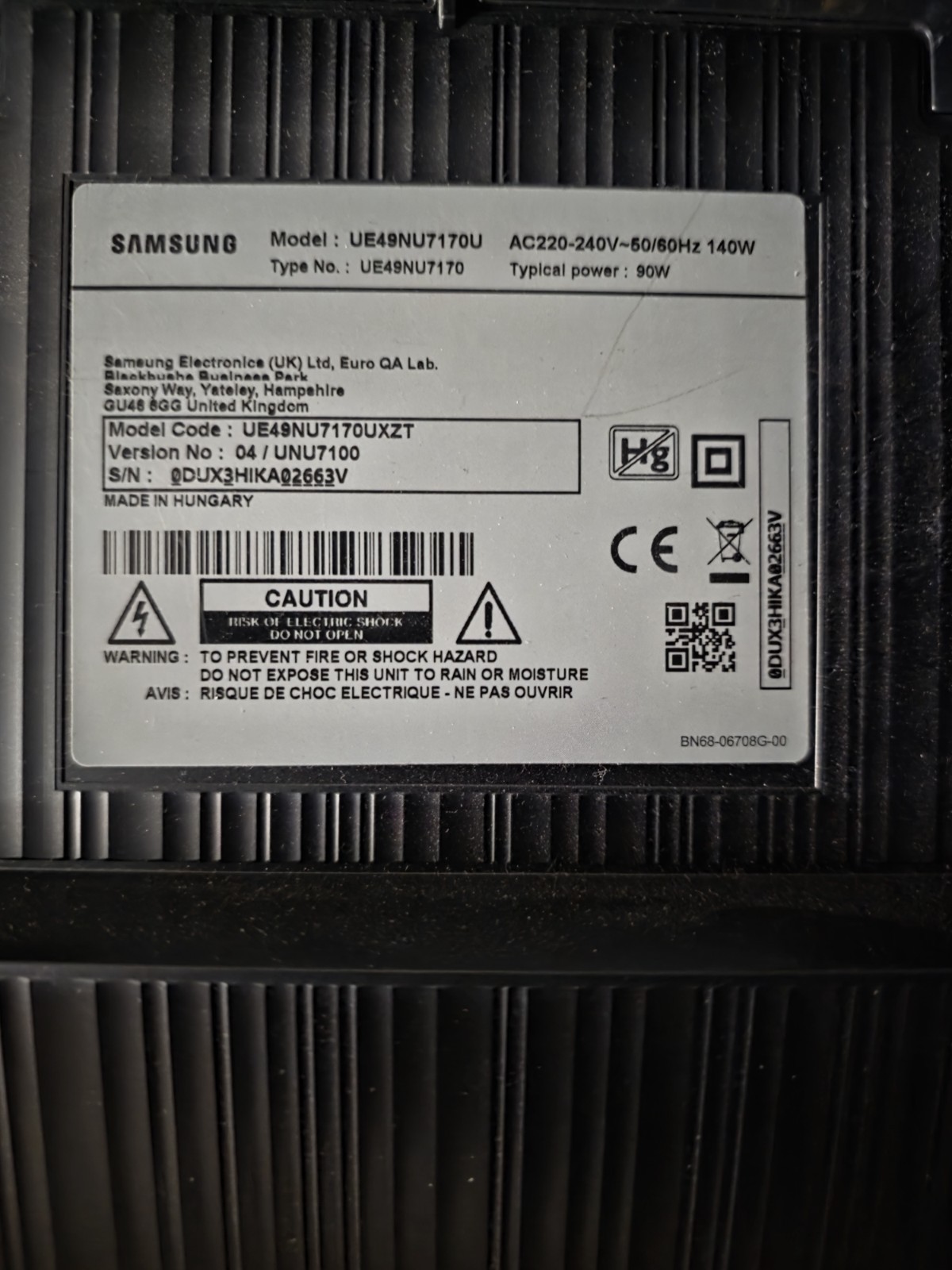 Smart Tv Samsung UE49NU7071U foto 3