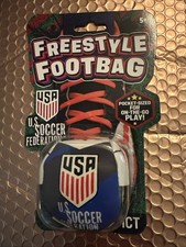 Hacky Sack - Freestyle Footbag In Blue White Soccer Ball Viral TikTok NEW RETRO