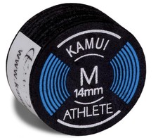 KAMUI Athlete Billiard Pool Cue Tip Medium 14 mm 1 pc 14 mm, Black
