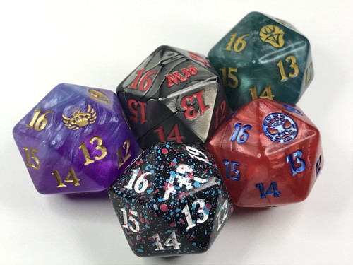 5 mtg Spindown Dice - Magic life counter Dice d20