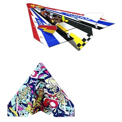 560mm Wingspan Delta Wing PP Magic Board Glider RC Airplane PNP Graffiti USA