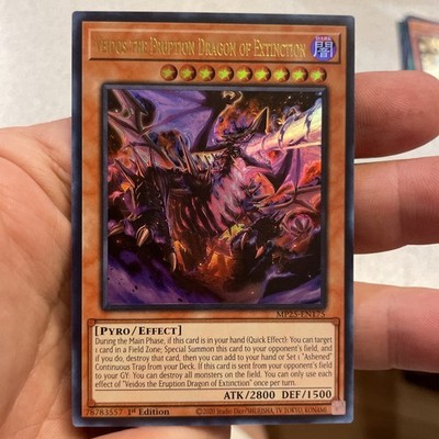 Veidos the Eruption Dragon of Extinction MP25-EN175 ULTRARARE NM FREESHIP +Bonus