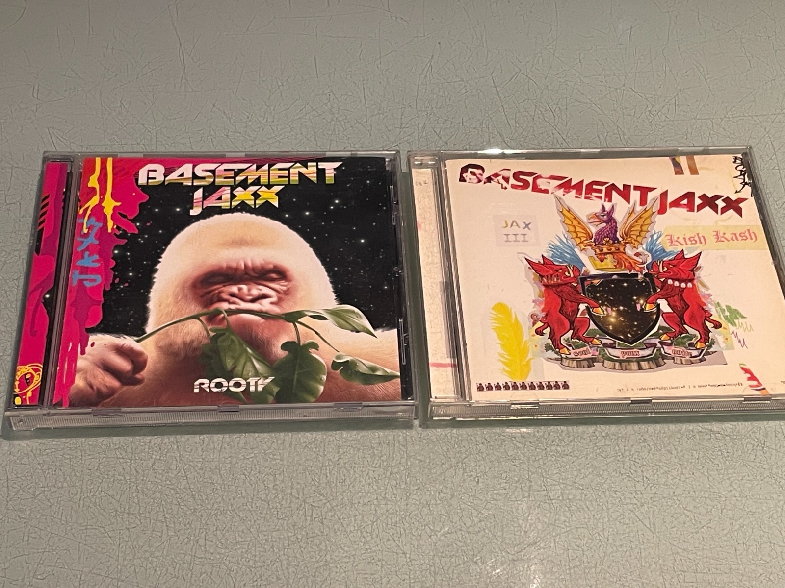 Basement Jaxx - 2 Original CD Albums - Rooty 2001 - Kish Kash - 2003  XL