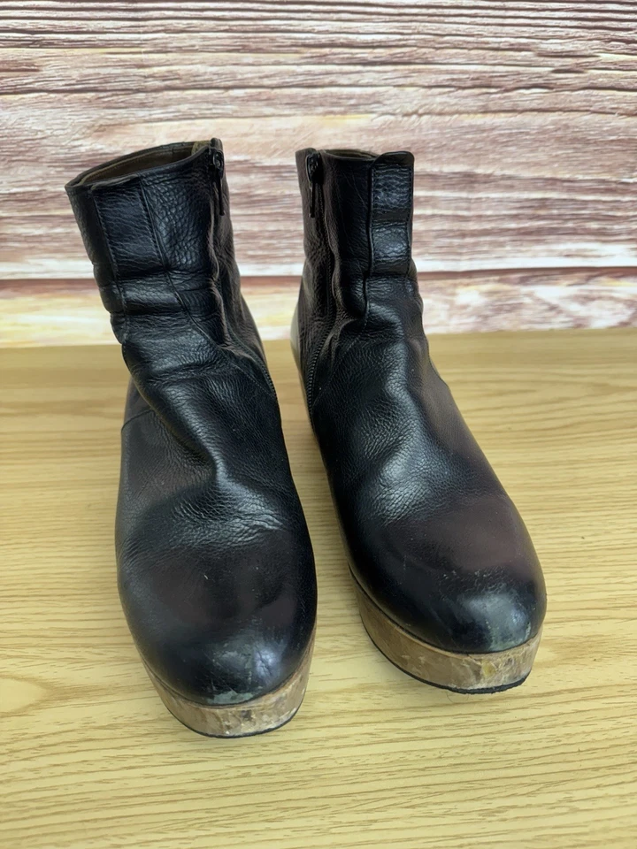 Coclico Tik Sabina Black Leather Clog Size 39 - Image 4 of 4