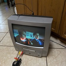 Magnavox MSD513E 13" CRT TV DVD Combo Retro Gaming Television Video Front AV VTG