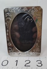 Vintage Silver Plated Baby Picture Frame Hong Kong 2.5x3.5 Engravable