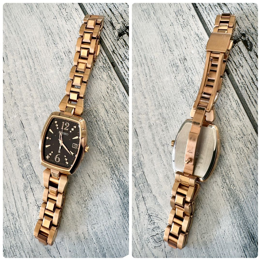 Seiko Lukia 1B32-0Ae0 Analog Solar Women Rare Rukia Watch