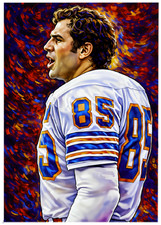 NICK BUONICONTI * Miami Dolphins * FOOTBALL * Illustrated Art Card * ATC ACEO