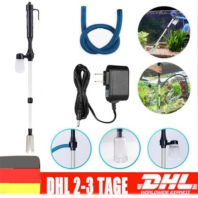 Elektrische Aquarium Bodenreinigung Reiniger Staubsauger Kiesreiniger Pumpe Set