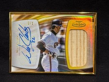 WILL CLARK GIANTS 2022 TOPPS GOLD LABEL GOLDEN GREATS FRAMED BAT RELIC AUTO 1/1
