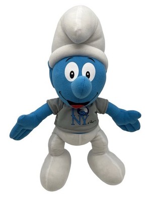 PEYO Smurf Die Schlümpfe 2010 ''I LOVE NY'' New York Plüschtier Stofftier 39cm