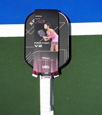 RPM Friction Pro V2 Ella Oh 16mm Elongated Pickleball Paddle Carbon NEW