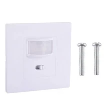 AC100-240V LED Light Switch PIR Motion Sensor Wall Switch Auto On/Off Infrared