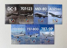 American Airlines Full Set Of 100 Years Anniversary Trading Cards