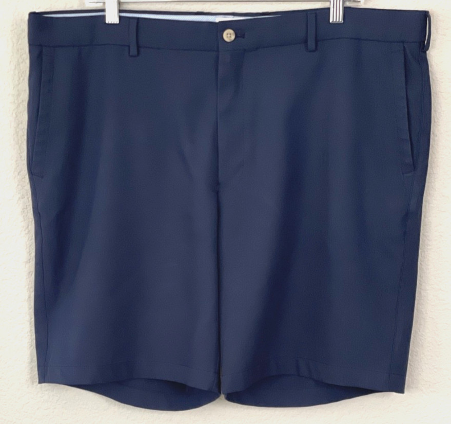 PETER MILLAR Polyester Flat Front Golf Shorts Men… - image 1