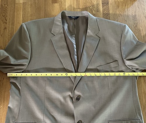 Joseph & Feiss Gold Men’s 52 R Brown 100% Wool Brown Blazer Sport Coat - Picture 12 of 15