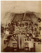 Rafael Garzon (attr), Espana, Granada, Sacromonte, Dentro de una Cueva vintage a