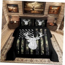 Deer Camo Comforter Set Antlers Hunting Camo Bedding Sets For Queen Multi 92