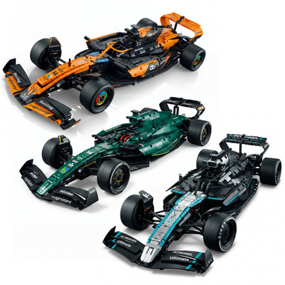 Technic 1:8 Pearl Paint F1 RaceCar Building Blocks Set MOC Collectible Boys Gift