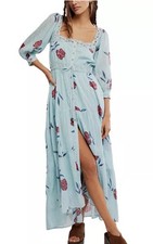 Free People Morning Meadows Long-Sleeve Maxi Dress Small