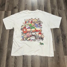 Vintage 1998 South Park All Characters T-Shirt Comedy Central Hyland Tag Size L